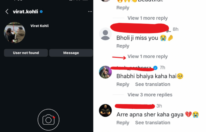 Virat Kohli’s Instagram Account with 270M Followers Disappears; Fans Worried Latest Updates Virat Kohli’s Instagram Account with 270M Followers Disappears; Fans Worried Latest Updates