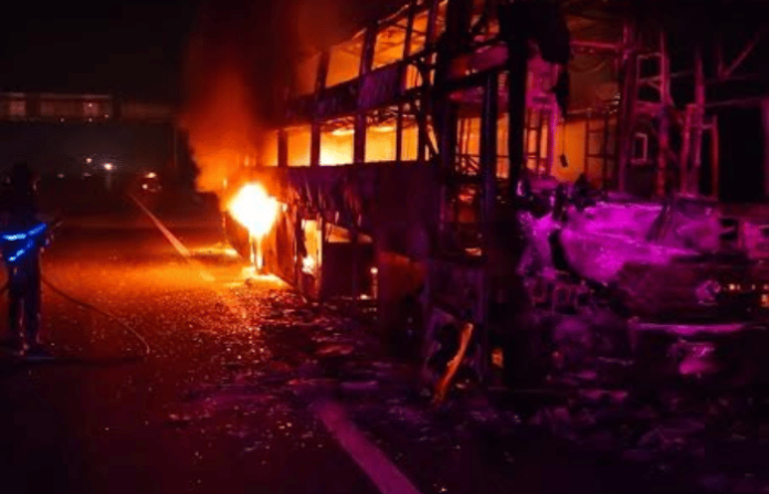 bus fire