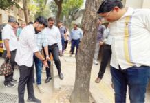 गोरेगाव पूर्व येथील रस्त्यांची कामे तातडीने पूर्ण करा! शिवसेनेने पालिका अधिकाऱ्यांसोबत केली पाहणी