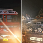 देवदर्शनाला जाणाऱ्या भाविकांवर काळाचा घाला; ट्रकने कारला 30 फूट फरफटत नेले, डोंबिवलीतील तिघांसह परळमधील एकाचा बळी