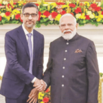 गुगलचे सीईओ सुंदर पिचाई मोदींना भेटले
