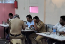 सर्वसामान्यांना लाठी आणि आरोपीला मटणाची वाटी; कोट्यावधींची फसवणूक करणाऱ्या टीडब्ल्यूजेच्या संचालकासोबत पोलिसांचे हॉटेलात जेवण