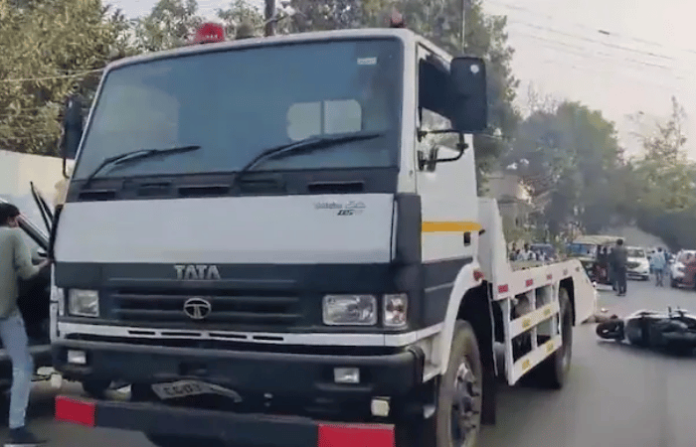 chhattisgarh tragedy police tow van kills school boy near cm residence in raipur