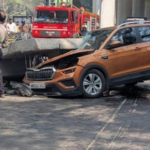 Photo – मुंबईत मुलुंडमध्ये मेट्रोच्या पुलाचा काही भाग कोसळून मोठी दुर्घटना