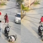 एकतर्फी प्रेमातून भररस्त्यात विवाहितेवर गोळीबार; घटना CCTV मध्ये कैद