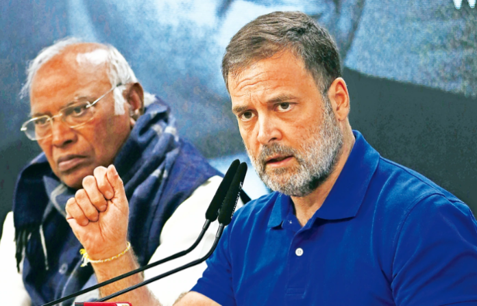 rahul gandhi and kharge (1)