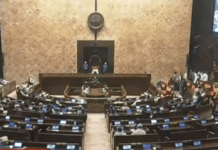 rajya sabha ruckus opposition protests against bjp govt, pm modi speaks amid chaos