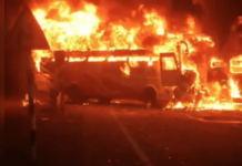 आंध्र प्रदेशात भीषण अपघात: बस आणि टिपरच्या धडकेत 8 प्रवाशांचा होरपळून मृत्यू, 18 गंभीर जखमी