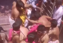 जोतिबा डोंगरावर हुल्लडबाज आणि पुजारी यांच्यात जोरदार हाणामारी