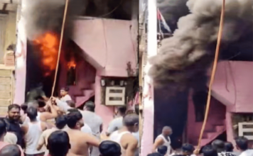 शॉर्ट सर्किटमुळे घराला भीषण आग, एकाच कुटुंबातील पाच जणांचा गुदमरून मृत्यू