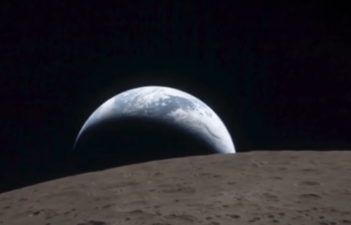 Artemis II earth from moon