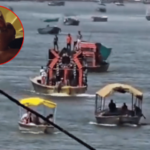 गंगेच्या पात्रात ‘बीयर पार्टी’; डीजेच्या तालावर मद्यपान आणि धिंगाणा, भाविकांचा संताप