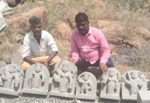 संगमेश्वर मध्ये विशाल कांबळे हस्तकलेतून साकारतात देव-देवतांचे रूप; काळ्या पाषाणातून मूर्तीची निर्मिती, गोळवली टप्पा येथे शिल्प पाहण्याची संधी