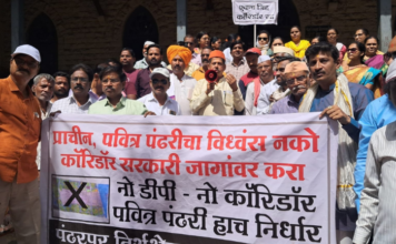 घरं, मंदिरं, मठ आदी धार्मिक वस्तू उद्ध्वस्त न करता कॉरिडॉर शासकीय जागांवर राबवा; कॉरिडॉर विरोधात भव्य मोटरसायकल रॅली