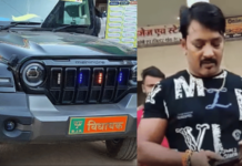 bjp-mla-son-dinesh-lodhi-car-accident-five-injured-police-case-registered