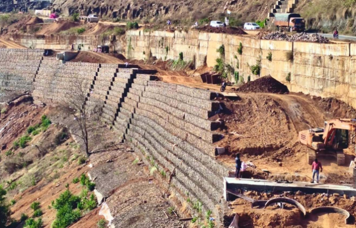 contractor instructed to complete parshuram ghat gabion wall by April 15