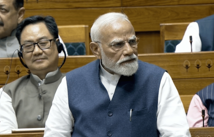 pm modi in parliament