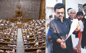 voting-on-three-bills-including-the-131st-constitutional-amendment-in-the-lok-sabha
