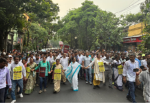 ममता बॅनर्जी पुन्हा अॅक्शन मोडवर, कोलकात्यात आंदोलनात झाल्या सहभागी