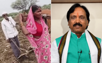 इकडे भाजपचा ‘सेलिब्रेशन मोड’ तिकडे बैलाच्या जागी महिलेने स्वत:लाच जुंपलं; अंबादास दानवेंची खरमरीत पोस्ट