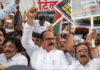 निवडणूक आयोग व भाजपा सरकारविरोधात काँग्रेसचे दादरमध्ये आंदोलन