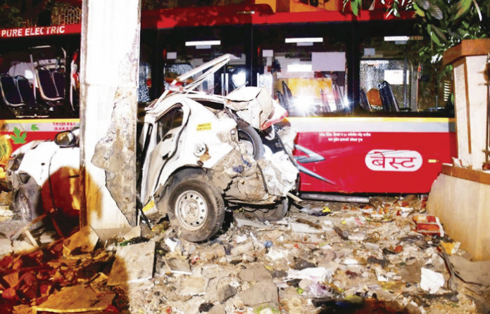 dadar best bus accident
