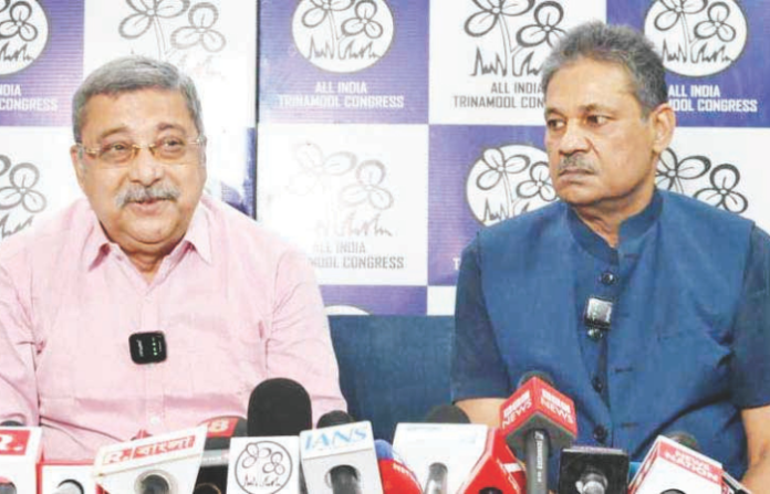 Kalyan Banerjee and Kirti Azad