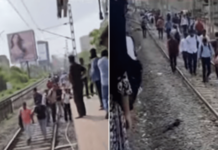 हार्बर मार्गावरील वाहतूक विस्कळीत; ओव्हरहेड वायर तुटल्याने रेल्वे वाहतुकीचे तीन तेरा वाजले, प्रवाशांची रुळावरून पायपीट