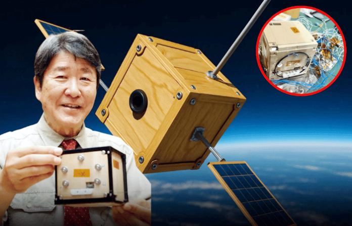 wooden satellite