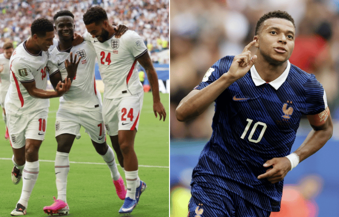 England vs France