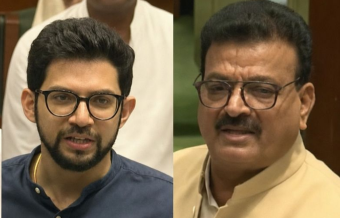 aaditya thackeray and bhaskar jadhav
