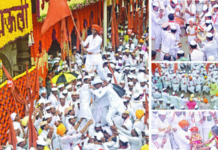 विठुनामाच्या गजरात माउलींच्या पालखीचे प्रस्थान, गांधीवाड्यात विसावला सोहळा
