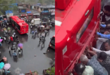 Mumbai BEST Bus Accident – रिव्हर्स घेताना नियंत्रण सुटले, भांडूपमध्ये बेस्टची पादचाऱ्यांसह अनेक वाहनांना धडक, 1 जण जखमी