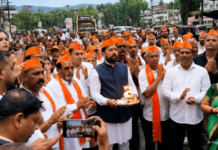 महाडमध्ये शिवसेनेचे रामरक्षा आंदोलन, महाआरतीने श्रीराम मंदिर दणाणले