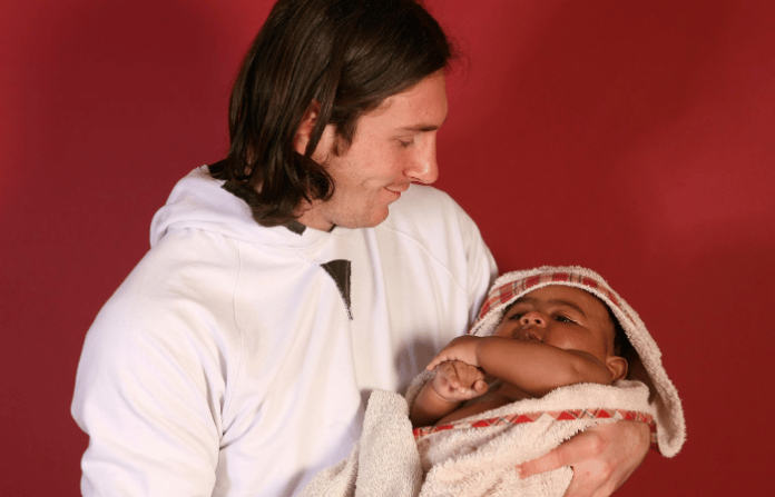 messi yamal baby photo