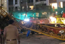 बांधकाम साईटवरील टॉवर क्रेन कोसळून एक ठार, दोघे जखमी; घोडबंदरमध्ये घडली दुर्घटना