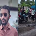 रोहा रेल्वे उड्डाणपुलाच्या खड्ड्याने घेतला तरुणाचा बळी; संतप्त नागरिकांचा ‘रास्ता रोको’