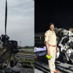 समृद्धी महामार्गावर भीषण अपघात; ट्रकच्या धडकेनंतर कारने पेट घेतला, सहा जणांचा होरपळून मृत्यू