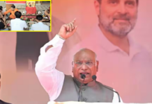 मल्लिकार्जुन खरगे यांच्या सभेच्या मंच शुद्धीकरणावरून वाद; काँग्रेसचा भाजपवर जातीय भेदभावाचा आरोप