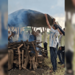 शहापूरच्या बोंद्रे पाड्यात ताडपत्रीखाली अंत्यसंस्कार, स्मशानभूमी नसल्याने ग्रामस्थांची परवड