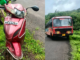Sangameshwar News – मांजरे येथे एसटी बस आणि दुचाकीचा अपघात, दोन प्रवासी दुखापतग्रस्त