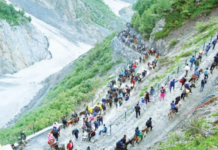 जम्मू येथे अमरनाथ यात्रा स्थगित
