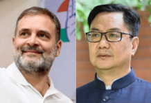 विरोधकांच्या एकजुटीमुळे संसदेत मोदी सरकारची कोंडी; किरेन रिजिजू यांची राहुल गांधी यांच्याशी भेट kiren-rijiju-meets-rahul-gandhi-to-break-parliament-deadlock-lok-sabha-adjourned