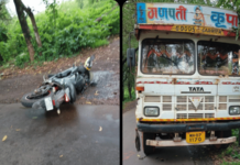 ताम्हाने कोसुंब रस्त्यावर भीषण अपघात, आंबवली गावातील तरुणाचा जागीच मृत्यू