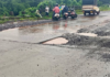 मुंबई-गोवा महामार्गावर आरवली ते बावनदी दरम्यान खड्डे पडण्यास प्रारंभ, महामार्गाच्या कामाच्या दर्जावर प्रश्नचिन्ह