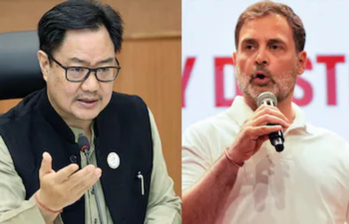 rahul gandhi and kiren rijiju