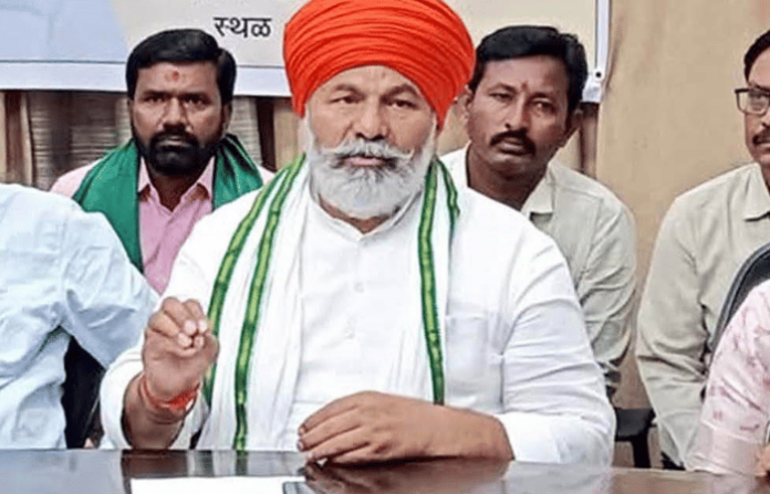 rakesh-tikait-attacks-center-over-land-acquisition-us-trade-deal-nanded rakesh-tikait-attacks-center-over-land-acquisition-us-trade-deal-nanded