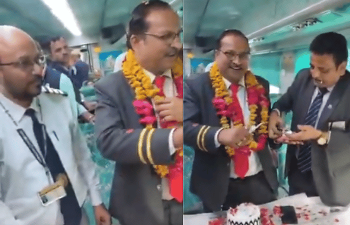शताब्दी एक्स्प्रेसमध्ये वाढदिवस सेलिब्रेशनचा व्हिडिओ व्हायरल