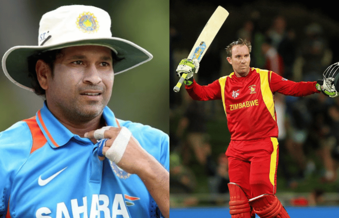 Sachin Tendulakr And Brendan Taylor