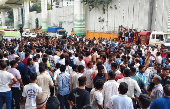 Thane Shiv Sena and Citizens Protest